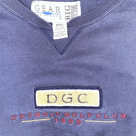 “vintage” oversized detroit golf club crew neck - Picture 3 of 3